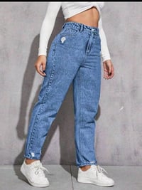 بنطرون جينز • كلش حلو • قياس L/XL