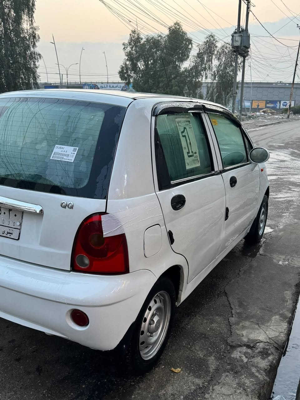 السلام عليكم 
QQ 2013
سنويه 25 عظم 
شرط التحويل 
كابون بانزين 
صبغ شبه احزام 
بدون ضرر ولا معجون 
محرك نفخ
تدفئه وايرمنيه كيجات كلها شغاله 
***********
سعر 28 $
