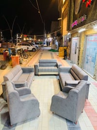 صالون ١٠ مقاعد • لون رصاصي • درجة أولى