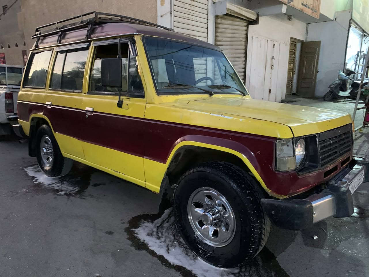 للبيع باجيرو موديل 87 محرك بطه2500 سياره خير من الله    هيه وخطهه  على الااورفلي السعر 48 بيهه مجال 

مكانهه الااورفلي 
رقم ***********
