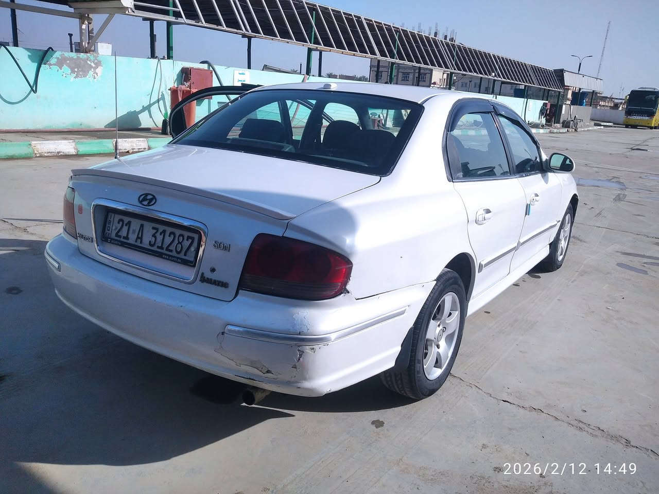 سوناتا وفود موديل 2002/ محرك وكير نظيفات لاتنقيص ولاتبخير رقم سليمانيه انكليزي  مالكهه بالحله يمي تبريد شغال بيه رشات صبغ ابيع حزام بدون ضربه قويه وبدون تبديل ولا خياس حداديه نظيفه  السعر 55 مكانها بالقاسم ***********
