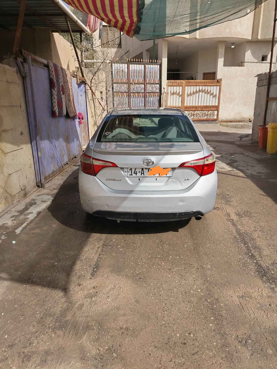 كورلا 2014 السيارة بأسمي أرقام انگليزي يعني التحويل يكلفك وقت ساعة وحدة
 وارد أمريكي الضربة موضحة بالصورة
مكينة كير كفالة مرشوشة احزام ابيع صبغ حزام.
الحزام بي بعض الملاحظات الخفيفة القمارة بيهة قطع اجراد وليس اخياس ولا صبغ. السيارة جاهزة
محرك 1800 فتحة سقف تحكم استيرن جهتين
كلشي موضح بالمنشور
عنواني بصرة كرمة علي قرب جسر الكرمة للتواصل واتساب 
***********  السعر 110 البصرة, العراق
