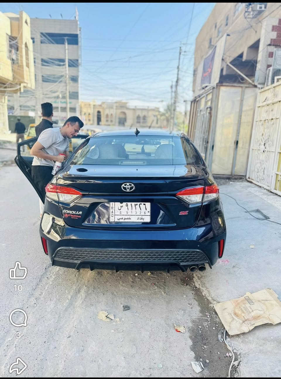 كورلا 2021 فئة SE محرك 2000 كير 10 نمر cvt
السياره معوقين بغداد باقيلهه سنه ونص تصير حرة 

وكالة عامة بالسياره مضمونه

حادث السياره بأمريكا جاملغ وبنيد

وبالعراق صار بيهه ٣ قطع صبغ كلير 

سياره جاهزه

ماشيه 80 الف فقط

مواصفات السياره

تحكمات ستيرن فول

رادارات 

مثبت سرعة

شفتات ستيرن رياضي

مكاني بغداد حي اور ***********

السعر 133 وبيهه مجال انشاءلله
