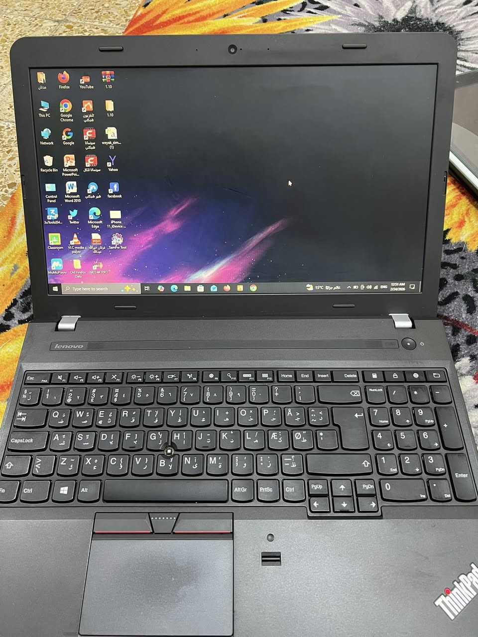 لابتوب لينوفو ThinkPad E550 مستعمل ونظيف بسعر مناسب 💻
السلام عليكم..
لابتوب لينوفو من فئة "ثينك باد" العملية للبيع. الجهاز ممتاز جداً للاستخدام المكتبي، برامج الأوفيس، التصفح، اليوتيوب، وللطلاب.
📌 المواصفات:
• الموديل: Lenovo ThinkPad E550
• المعالج: Intel Core i3-5005U (الجيل الخامس)
• الرام: 4 جيجابايت
• الهارد: 128 جيجابايت SSD (ماركة سامسونج - أداء سريع)
• كرت الشاشة: داخلي Intel HD Graphics 5500
• حجم الشاشة: 15.6 إنج (حجم كبير ومريح للعين)
• دقة الشاشة: HD (1366 × 768)
• النظام: ويندوز نسخة 64-بت
📌 تفاصيل إضافية : 
• حالة البطارية: ضمان ساعة فما فوق ⬆️ 
• الملحقات: شاحنه فقط
• النظافة: 95‎%‎
💰 السعر: 170 الف وبيه مجال بسيط للشراي !
📍 المكان: بغداد - كرادة
📞 للتواصل واتساب / ***********
