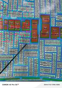 قطعة للبيع حي الديوان مساحة 150 متر واجهه 7ونص نافذه على شارع 20   الس...
