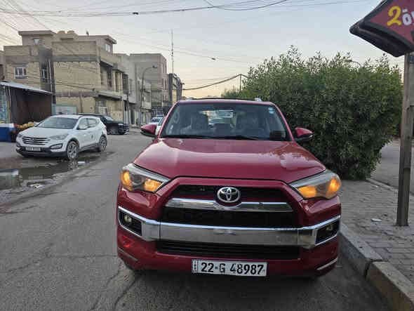 تيوتا 4 رنر موديل 2016
6 سلندر خليجي 

فول مواصفات 

ماشيه 151 الف ميل 

رقم اربيل 

السعر ١٨٥ بيع سريع 

كلشي موضح بصور السونار 

بغداد حي القاهره 

***********
