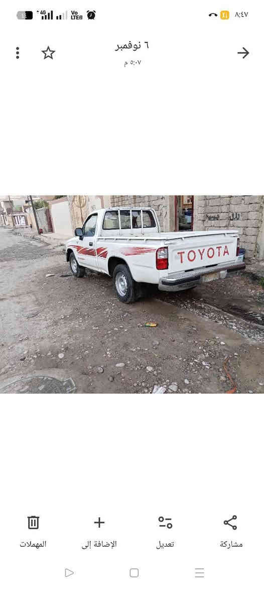 السلام عليكم للبيع بيك اب موديل 2004 سياره مكفوله كفاله عامه عدا شبر صبغ محرك ما مفتوح ستيرن بور كيج ورون جيل رقم بابل تحويل ثاني يوم السعر107وبي مجال بصيط مكان السياره الموصل رقم ***********اسيا***********
