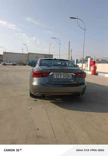 نيسان ماكزيمه موديل ٢٠١٧ SV
 فول بدون بانوراما
كوشنات جلدو هيتر 
شاشه كاميرا
مودي قيادة نورمال اسبورت 
استرين فول تحكمات 
تحديد سورعه 
كيرتوماتيك و عادي
محرك 6سلندر مامفتوح بشرط 
سيارة دخلت كلين اهنا صار بيها رش 5خمس قطع بدون دواخل و بدون ايرباك بشرط 
تحويل و غرامات بشرط 
سعر 108 بيها مجال للطيبين 
 *********** أربيل
