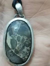 مدالية فضة • عيار ٩٢٥ • بحجر السلطاني