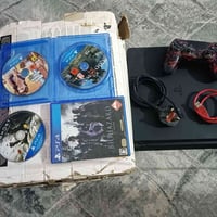 بلي 4 نضيف  نص تيره   2 جوستك  نضام 11  مع اربع اللعاب  السعر 250 تواص...