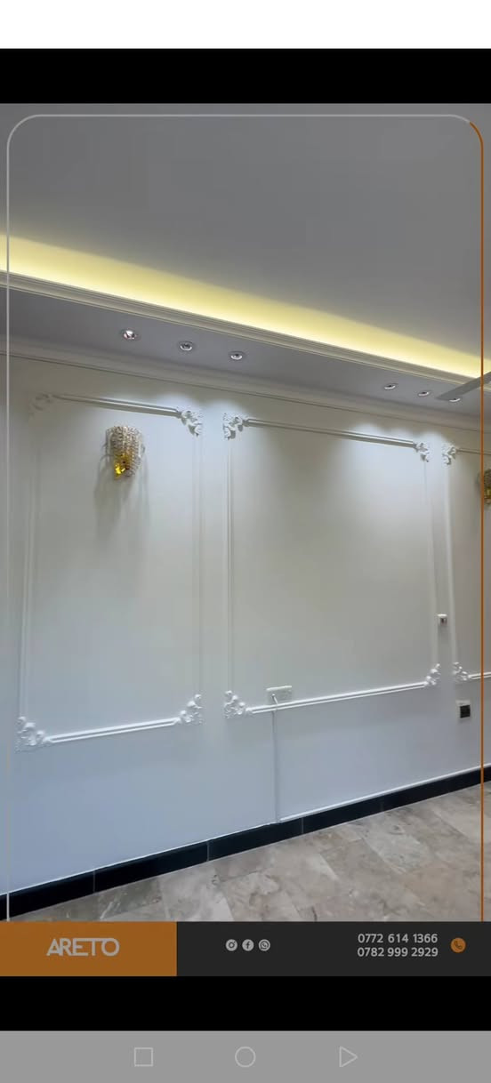 بسم الله وعلى بركة الله نشتغل ديكورات داخليه وجهات فوم تركي سيراميك شغل درجه أولى استلام مهندس أسعار مناسبة استفسار على رقم ***********
