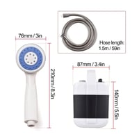 دوش تخييم • شحن USB • بطارية 2000mAh