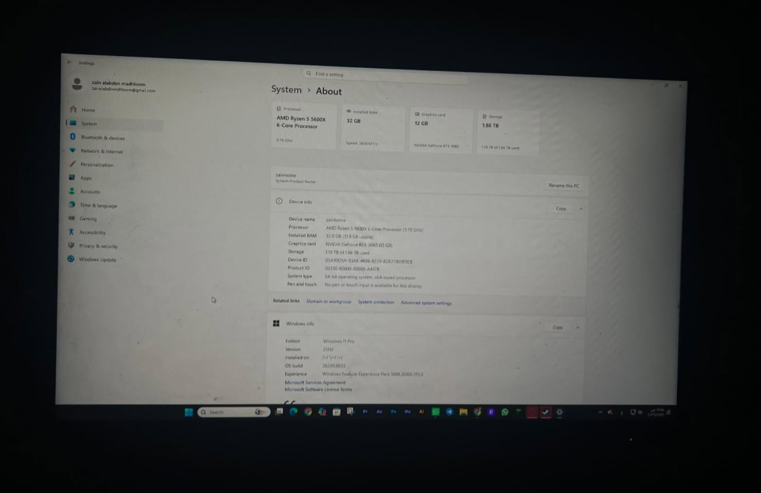 السلام عليكم
سيت اب كامل للبيع 
تفيد العاب قوية + مونتاج + شغل ثقيل
- pc 
كرت الشاشة nvidia geforce rtx 3060 12g النادر
- شاشتين ممتازات + شاشة بحجم الأيباد 
- ستاند سماعة + مكبر صوت + كاميرا
- ميز bdf + كرسي كيمنج
- ubs اونلاين تكدر تشغل عليه اللي يعجبك

- مع ملحقات اضافية جمالية و عملية

للأستفسار او الشراء التواصل على الرقم


**إذا كنت صاحب هذا الإعلان وتريد حذفه لأي سبب، رجاءا أرسل رسالة إلى الدعم الفني**