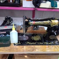 مكينة خياطة • سنجر برطاني • يدوي وكهرباء