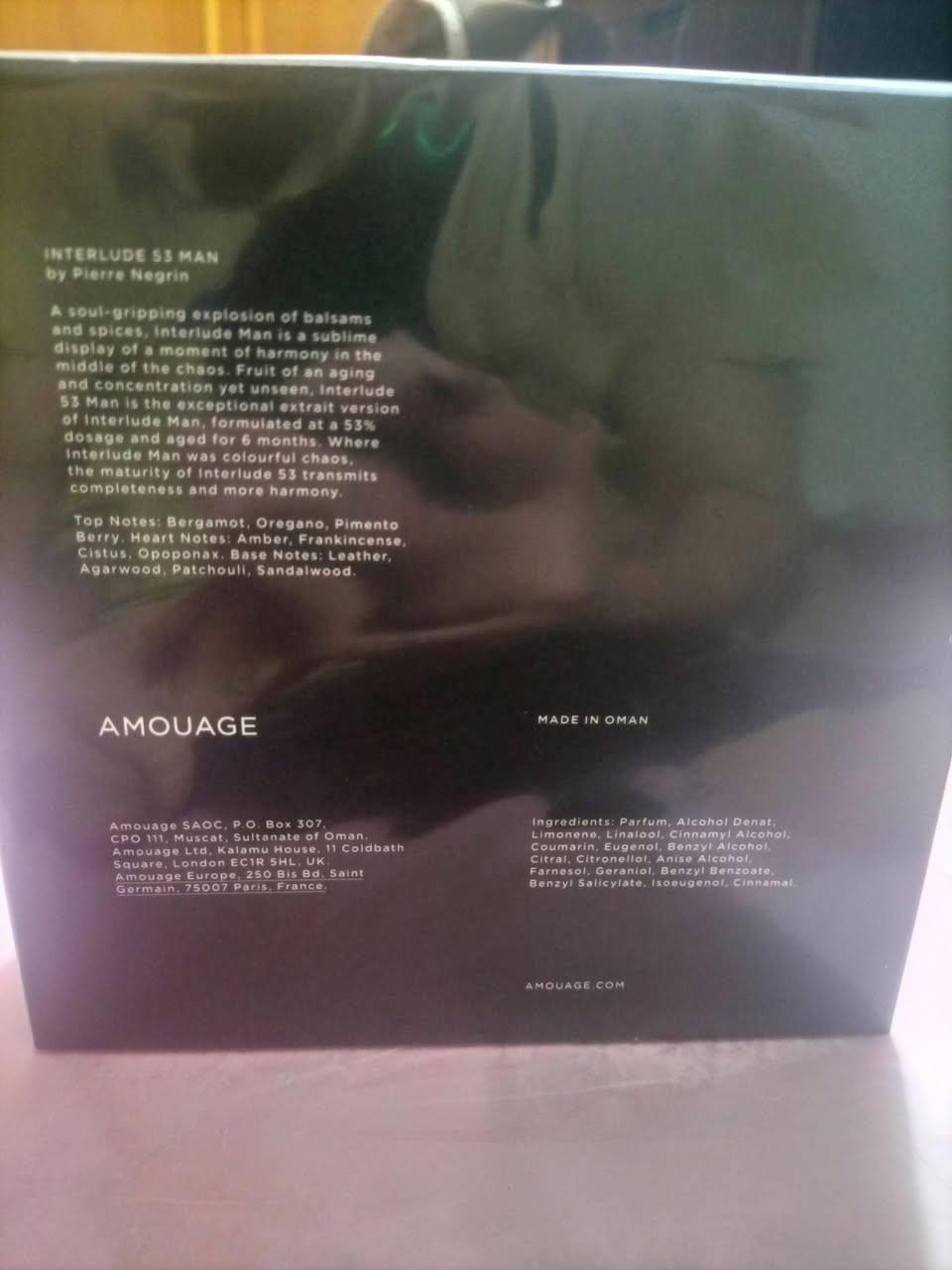 AMOUAGE INTERLUDE 53
جديد مسلفن
السعر 375


**إذا كنت صاحب هذا الإعلان وتريد حذفه لأي سبب، رجاءا أرسل رسالة إلى الدعم الفني**