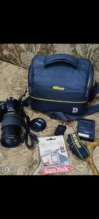 نيكون ٣٢٠٠D • خلفية ٦×٣ • ملحقات كاملة