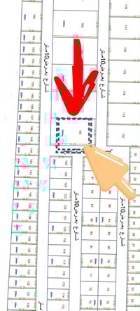 الديوانية الرغيله نزلة طاقة • ١٠٠٠م • واجهة ٣شوارع