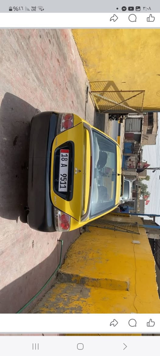 سلام عليكم لانسر ١٠ سياره جديده جاهزه من كلشي بل عافيه علي ياخذه  المكان شارع فلسطين جسر الموال ٦٨$  ***********
