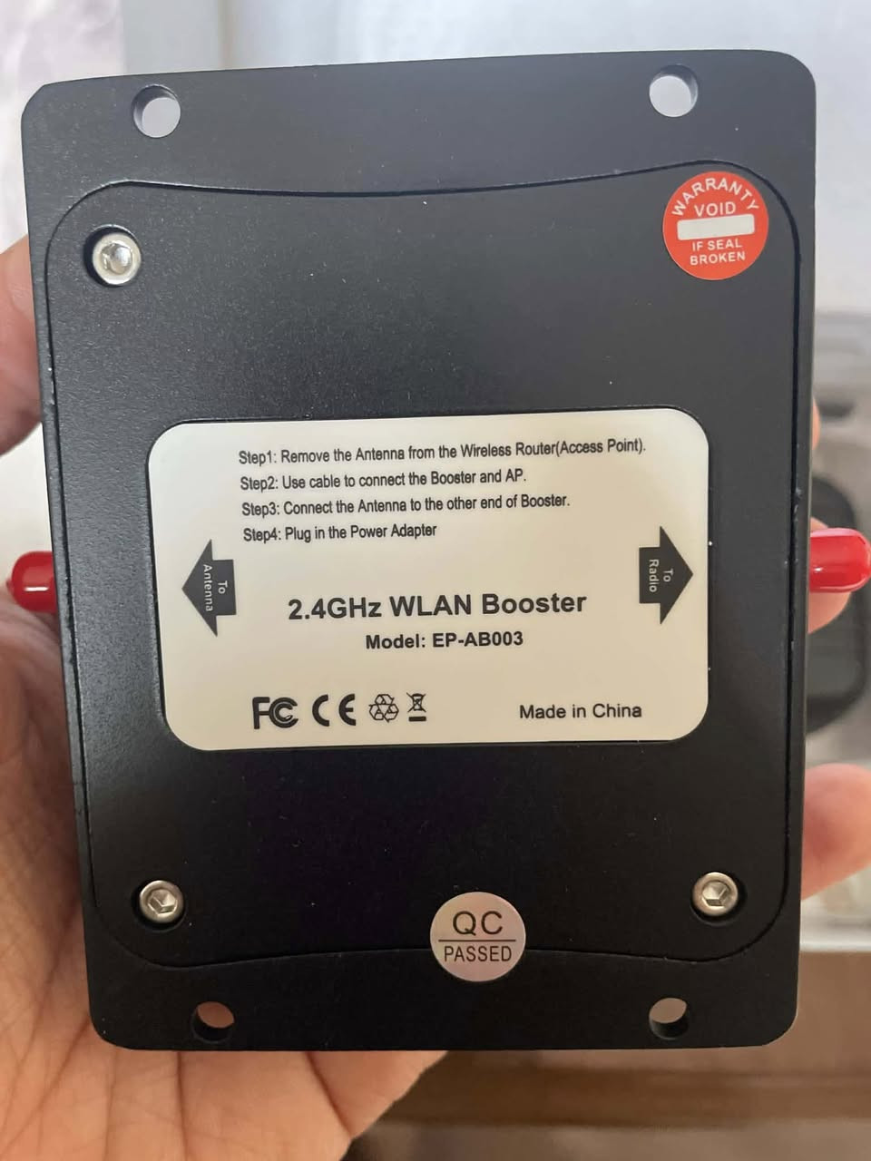 مقوي اشارة واي فاي للمناطق التي لا تصلها الاشارة بشكل طبيعي وللأماكن التي تضعف الاشارة فيها بسبب  الجدران العالية والعوائق. اضافة الى استخدامه لتقوية الاشارة بالعمارات السكنية. والمواصفات الاخرى مذكورة بالصور على اول تم ٣٠ الف شامل التوصيل


**إذا كنت صاحب هذا الإعلان وتريد حذفه لأي سبب، رجاءا أرسل رسالة إلى الدعم الفني**