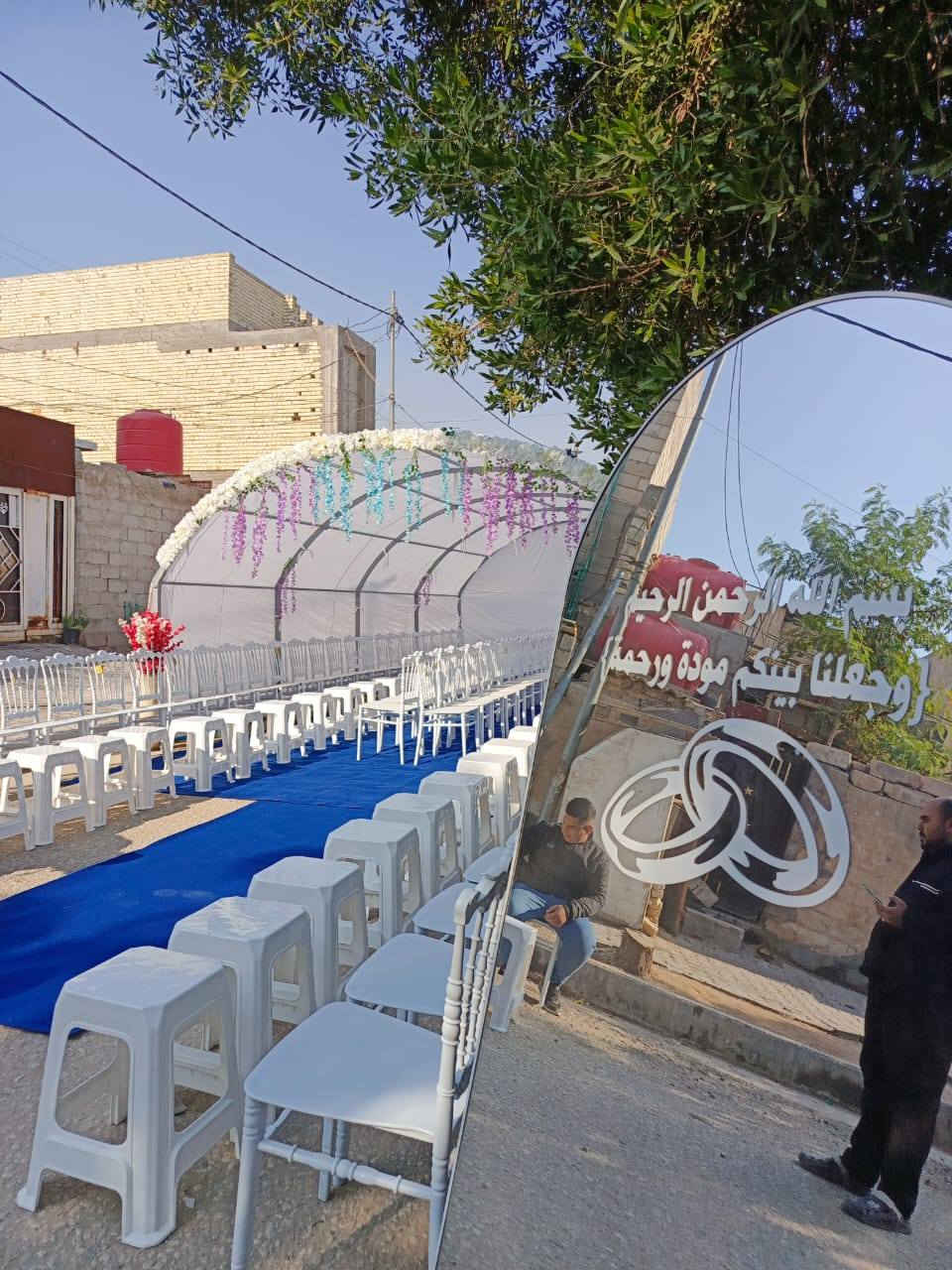 خَلّي مناسبتك ويّانا مميّزة ✨
يتوفّر جادر خطوبة أبيض 🤍
بطول 10 أمتار وعرض 4 أمتار بسعرٍ مناسب.
يشمل:
75 كرسي
40 طبلة
أرضية حمراء أو زرقاء حسب الطلب
سجادة استقبال
تزيين ورود
بورد ترحيب مع مرآة جانبية
يتوفّر لدينا توصيل إلى بابل وكربلاء
للحجز مراسلة الصفحة أو الاتصال على الرقم التالي ***********
