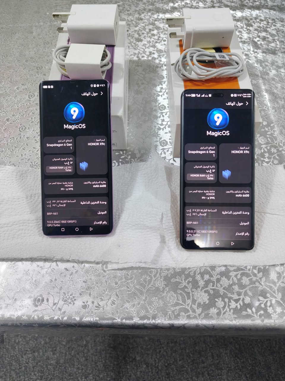 جاهزين هونر X9c
عشوائية 12

ذاكرة 256
غراضهن كاملة والاصلية 
شخط مابيهن مكفولات 
استخدامهن اسبوع 
السعر 290 وبيهن مجال قليل 
مكاني نجف 
لا يوجد توصيل
لتواصل معي عبر الوتسابواتصال ***********
 او النازنجر
