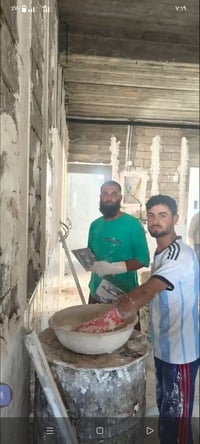 لبخ جص • الموصل • ٥ عمال