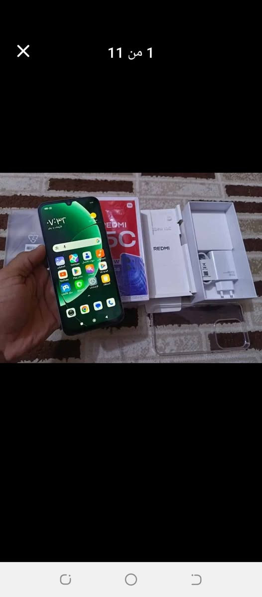 ‏الفحص قبل الاستلام الاصلي من ريدمي
‏ريدمي 15c
‏عليه عرض 🔥  الذاكرة، 256الرام 16
‏الشاشة: IPS LCD كبيرة (6.9 بوصة في بعض الإصدارات) بمعدل تحديث 90Hz أو 120Hz.
‏المعالج: MediaTek Helio G81 Ultra.
‏الكاميرات: خلفية رئيسية 50MP، وأمامية 8MP.
‏البطارية: 6000mAh مع دعم شحن سريع 33W، ومنفذ USB Type-C.
‏بسعر 140الف فقط 
‏ملاحظه 
‏نفس مواصفات وصور موجوده بالاعلان  عندما يستلم الزبون الجهاز ***********
‏
