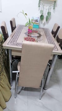 ميز طعام • طقم طعام • طاولة طعام • ميز وكراسي • اثاث منزلي • ٦ كراسي