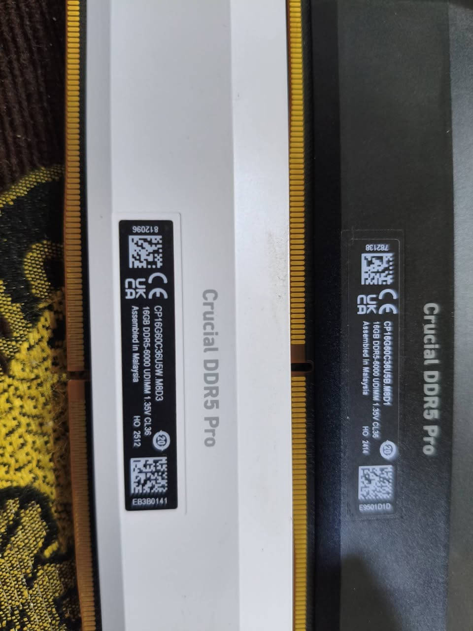 السلام عليكم رامات للبيع نفس المواصفات بس كل وحدة لون
16*2 DDR5 6000 MHZ CL36
القطعة ب200 قفل
مكاني موصل وعندي توصيل


**إذا كنت صاحب هذا الإعلان وتريد حذفه لأي سبب، رجاءا أرسل رسالة إلى الدعم الفني**