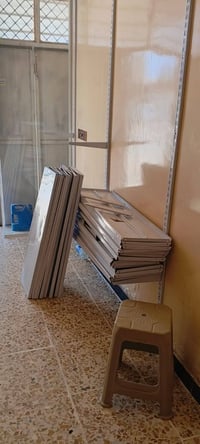 غراض اسواق للبيع برادات عدد٢ مجمدة رفوف ١١ متر جديد  07711959830