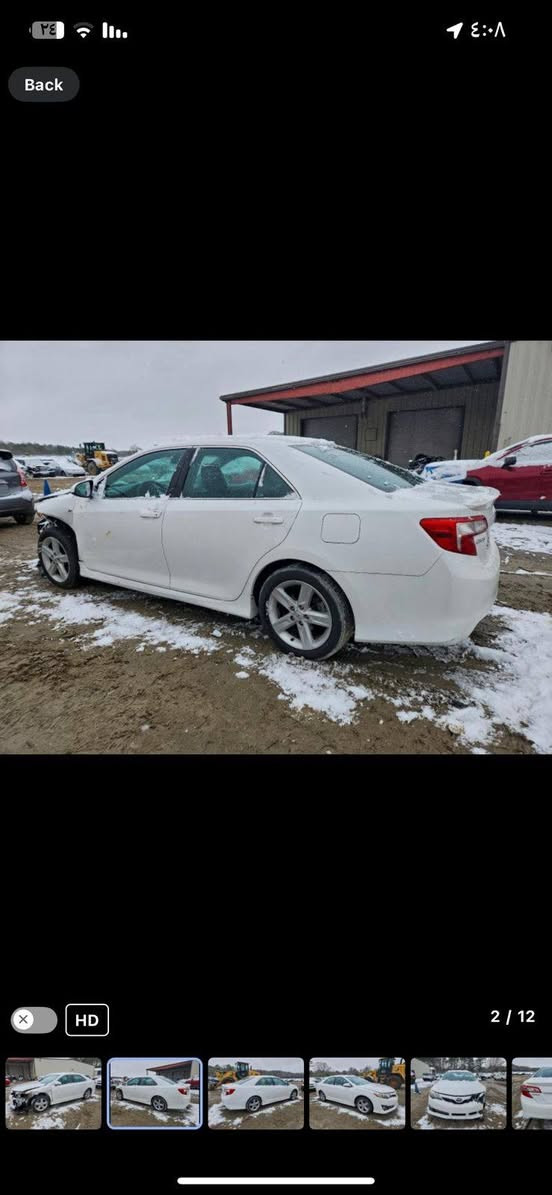 Toyota Camry
كامري 2013 أمريكية
السعر 128$وبيه مجال 
محرك 2500 دوش
ماشية ١١٥
كير ومحرك جيد 
صدرها جديد
تخم تاير جديد
باتري جديد 
تدفى تبريد 
حادثة جاملغ امامي صور الحادث بالمنشور
بيه قطعتين صبغ رش 
بدون دواخل لغد شاصي كفالة
سياره مال جنية متعوب عليها 
رقم بغداد بسمنه
مكان السياره بغداد مدينة الصدر
للستفسار ***********
