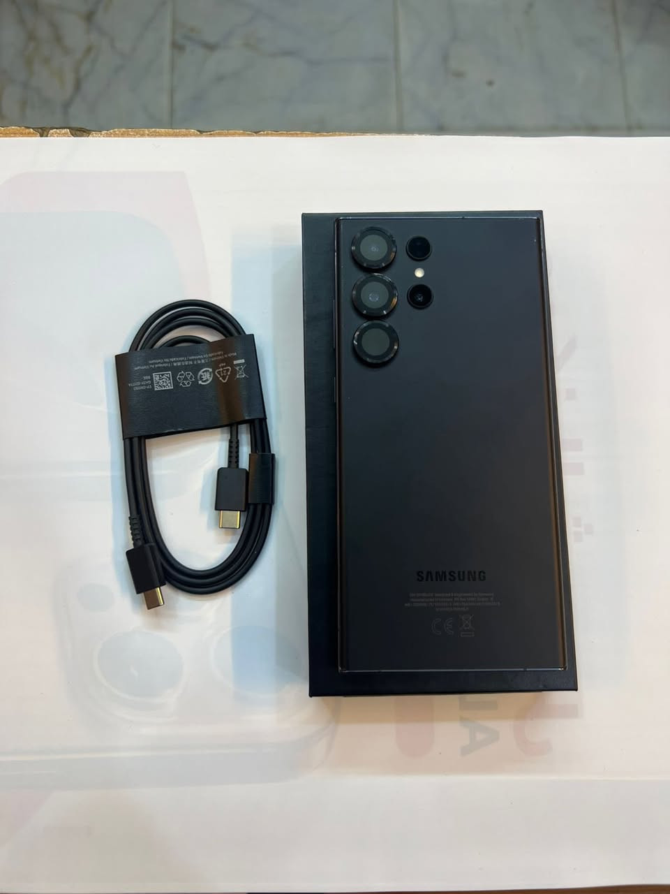 سامسونك كلكسي
S23Ultra ذاكرة 256
نضافة 100‎%‎
كامل ملحقات الاصلية 
ضمان كارت لشاشة سنة
الاصلي ابو الضمان 
استخدام قليل
***********
العنوان : العماره قطاع 28 شارع السوك مجاور عوينات الكرار مركز الشمس 
من تروح للمحل كول من طرف زهراء ♥️
