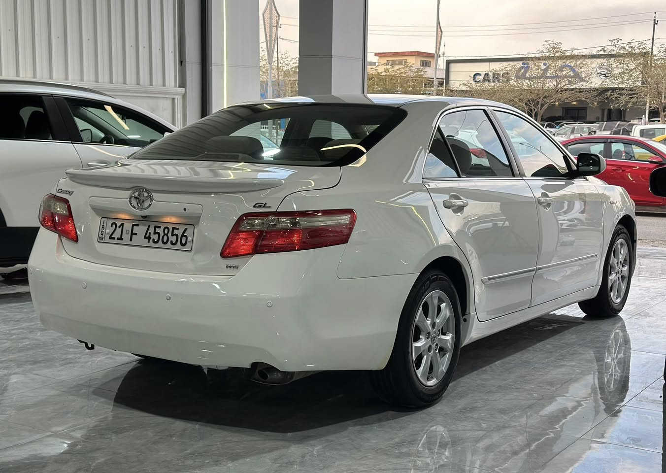 تويوتا كامري خليجي
مواصفات GL
موديل : 2008
السعر : 130 بي مجال 
رقم سليمانية : شرط التحويل والغرامات سنوية وهزه جديد 
كير محرك على وضع شركة مامفتوح
مكان سيارة : شركة سلام جلال فرع كركوك
للاستفسار وتساب : ***********
