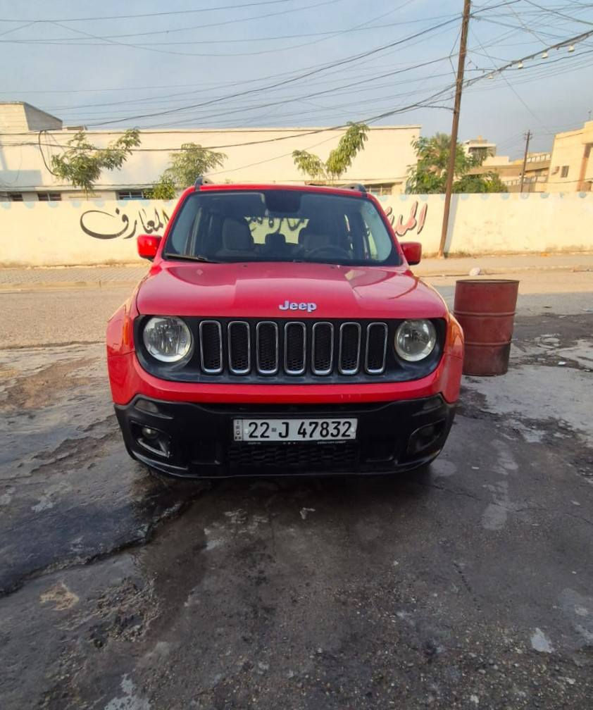 جيب رينيجد كلين حمراء موديل 2017
رقم اربيل 
المسافة المقطوعة 83 الف كيلو
تشغيل عن بعد 
دخول ذكي
تشغيل بصمة
هاندبريك بصمة
محرك 2400
كير 9 نمر
السيارة جاهزة بدون نقص
الحادث بسيط جدا موضح بالصور ورقم الشاصي موجود بدون تبديل قطع بدون صبغ
يوجد تكحيل وشخوط بسيطة
مكان السيارة بغداد حي الجامعة 
موبايل ***********
السعر 120 ورقة
