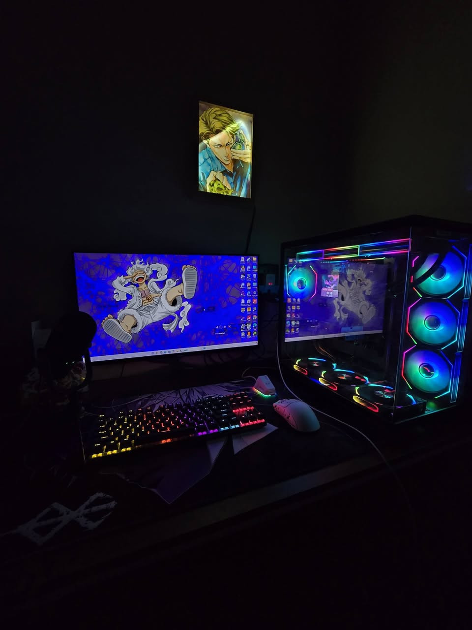 تجميعه للبيع المواصفات
GPU RTX 3050 GALAX DUAL 2 FAN RGB مثل ماموضع بالصوره 
CPU RYZEN 5 3600 Tray يكون بقوة I5 10400F 
Motherboard B450 HDV ASROCK FOR 3RD GEN RYZEN
RAM BLACKWOLF 2*8 16gb 3200mhz
Storage SSD 128GB Sata
HDD Seagate 1 TB 7200RPM
M.2 512G
Power Supply Xigmatek X-power 700W 80Plus
CASE LOVINGCOOL LC- MJ360 BLACK
7 FAN RGB 
Windows 11 pro
شاشه 

‏Monitor aldhua
75hz 
Ips 
24 inch 
1 ms
مبرد مائي من Thermal Cooler Peerless Vision 360 RGB (Black)
الملحقات ماوس كيبورد مايك كاميرا سماعه هايبر اكس ماوس باد جوستك يوبي اس 1500
السعر خاص


**إذا كنت صاحب هذا الإعلان وتريد حذفه لأي سبب، رجاءا أرسل رسالة إلى الدعم الفني**