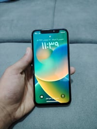 ايفون x للبيع   سعر 110$  ذاكره 64  تك سيم   مبدل شاشه ول الشاشه بيها ...