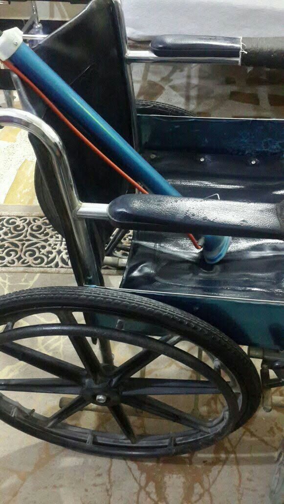 كرسي معوقين مستعمل نوعية جيدة وقياس56 وتايرات جوبلس يتحمل وزن ثقيل من السعودية سعر 65 الف واتساب *********** سامراء
