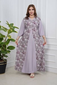دشداشة نسائي • كشمير مشجر • 2XL-5XL