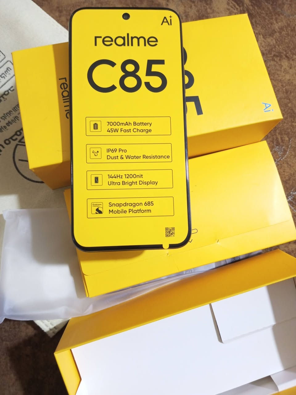 ريلمي c85
ذاكرة 256 
رام 16+8
معالج سناب دراگون 
جهاز غني عن التعريف 
مستعمل نص ساعه فقط 
اخذتة اقصاط ب 500 
سعرة 350 وبي مجال 
الخاص مفتوح + هذا رقمي بي واتساب او اتصال
***********
