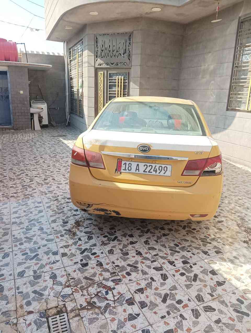 السلام عليكم عندي سياره بي واي دي جي 3 اوتو 2013 صفرة تكسي مصفرة هيئه وغرامات  للبيع في بابل رقم الماني بابل مكينه جديده كير بي خربطه سعر 37وبيه مجال الاستفسار عل ***********
