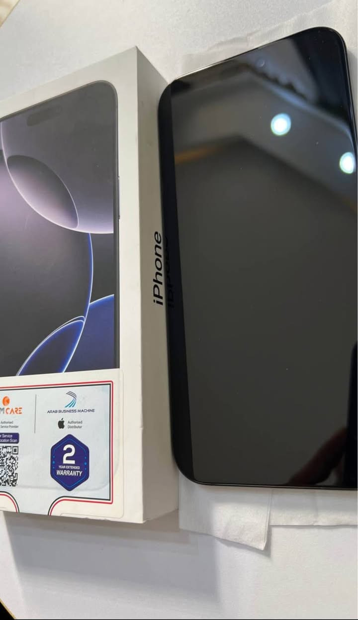 آيفون 16 pro max 
ذاكرة تخزين 256
ملحقات كارتون+الكيبل
حالة الجهاز جيده جداً نظافه 100%
وكالة ABM شرق اوسط
اللون اسود طافي
رقم الهاتف ***********
مكاني الناصرية حي الشموخ
