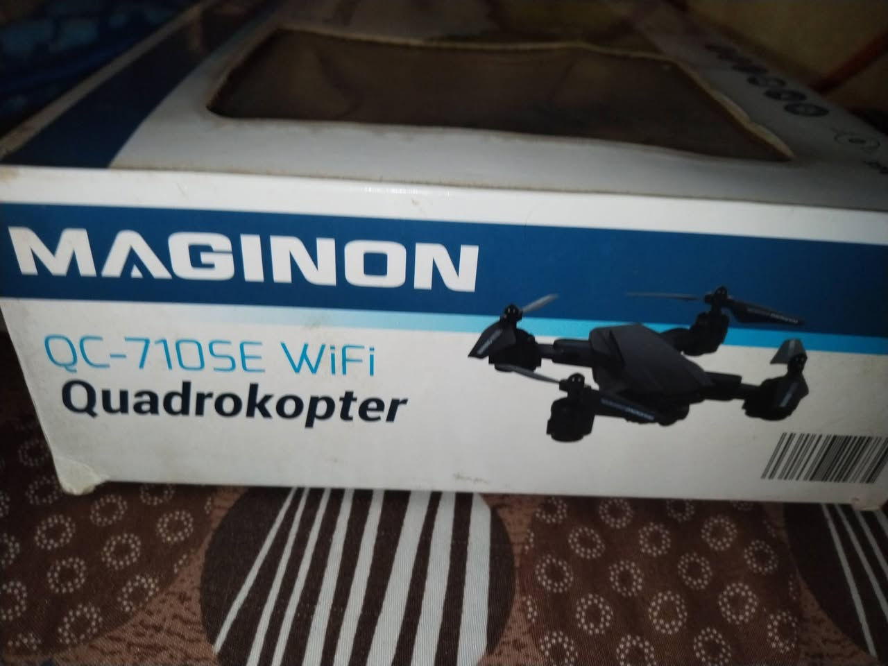 للبيع طيارة درون MAGINON 
تنربط عل تلفون الها تطبيق خاص بيها ويتخلالها رام
وبيها كامره
قيم وخذ


**إذا كنت صاحب هذا الإعلان وتريد حذفه لأي سبب، رجاءا أرسل رسالة إلى الدعم الفني**