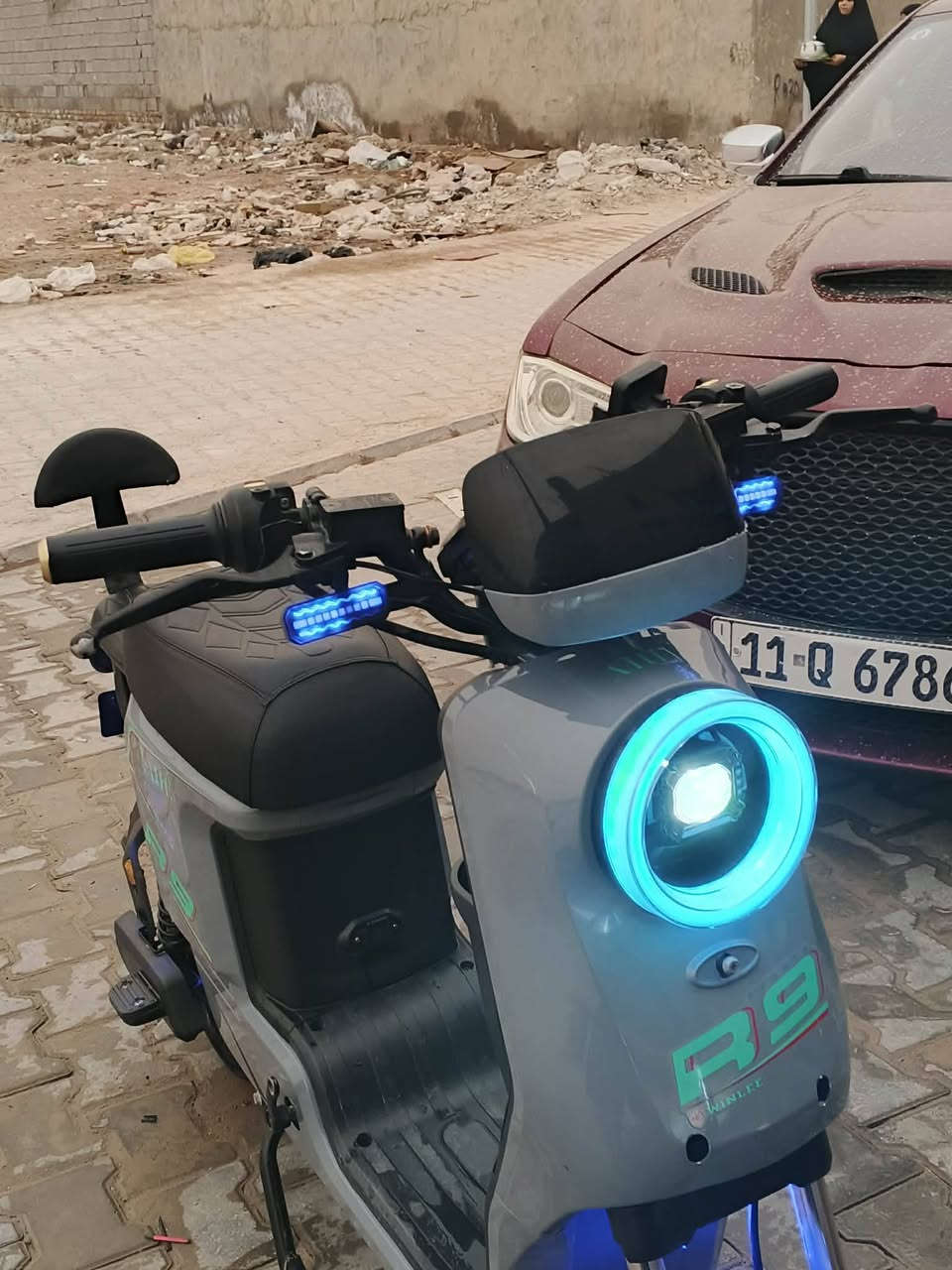 R9
سعر 450قفل 
دراجه شحن جديده ستعمال شهرين 
فول 5بطارايات بحاله جيده بيه نضام ترجع بك 
اشاير رباعي امبيثري بلاتوث بصمه سويجين كارتات ثنين


**إذا كنت صاحب هذا الإعلان وتريد حذفه لأي سبب، رجاءا أرسل رسالة إلى الدعم الفني**