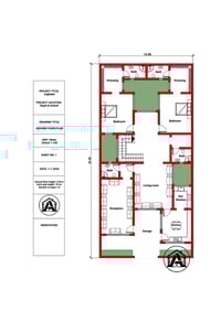 عندك ارض 12*25 ودور ع خريطة شوفلي الجمال 👇 احد تصاميم مكتبنا لزبون في ...