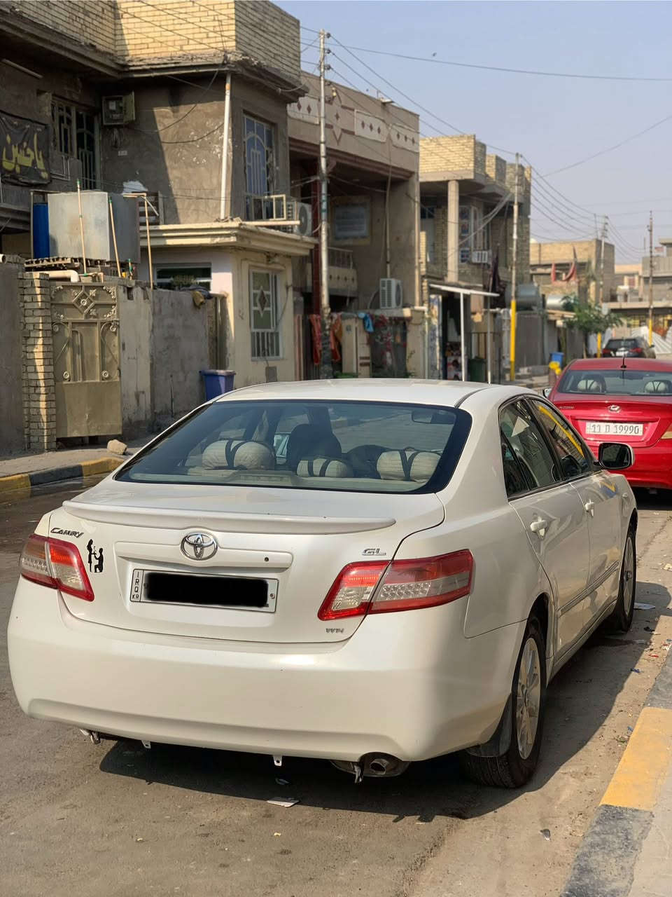 كامري موديل 2010  رقم سليمانية جديد          ابيض صدفي
وارد خليجي 
المحرك 4 سلندر 
بانزين / غاز 
مكفوله كير محرك 
تبريد وتدفئة 
تخم تاير جديد 
بيها صبغ قطعتين 
السيارة جديدة ونظيفة
...................للاستفسار ......................
***********
