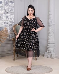 فستان قصير • زبدة تركي • فري سايز ١٠٠ كيلو