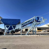 معمل كونكريت موبايل • ١٠٠ متر ناشف • سايلو ١٠٠ طن