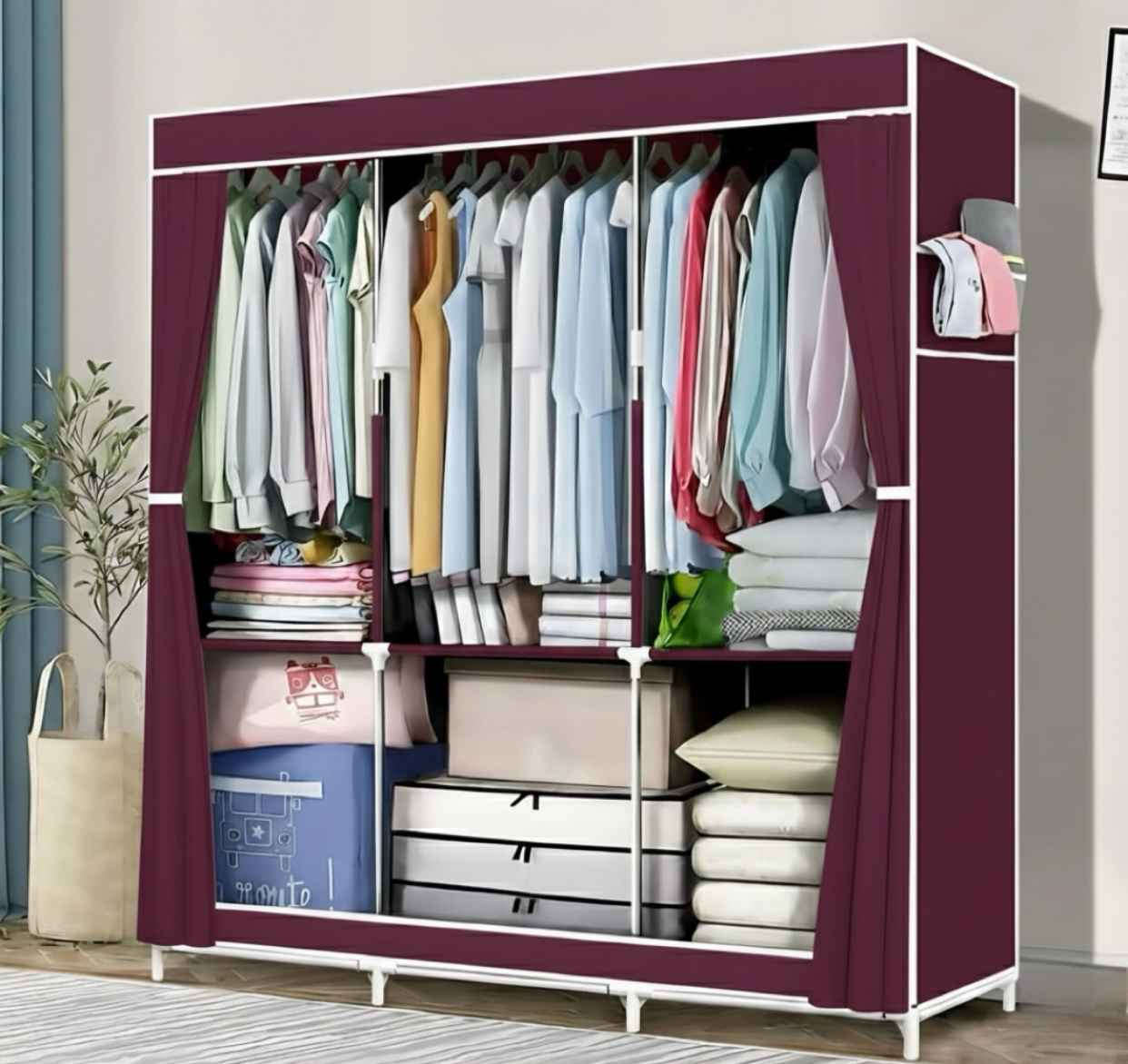 خزانة ملابس محمولة ومتعددة الوظائف. 
الميزات: جودة عالية ومضمونة.
الوظيفة: تخزين متعدد الأغراض للملابس والأحذية وغيرها.
المواد: مصنوعة من القماش والمعدن.
الأبعاد: ارتفاع 170سم/عرض 130 سم/عمق 45 سم بغداد, العراق


**إذا كنت صاحب هذا الإعلان وتريد حذفه لأي سبب، رجاءا أرسل رسالة إلى الدعم الفني**