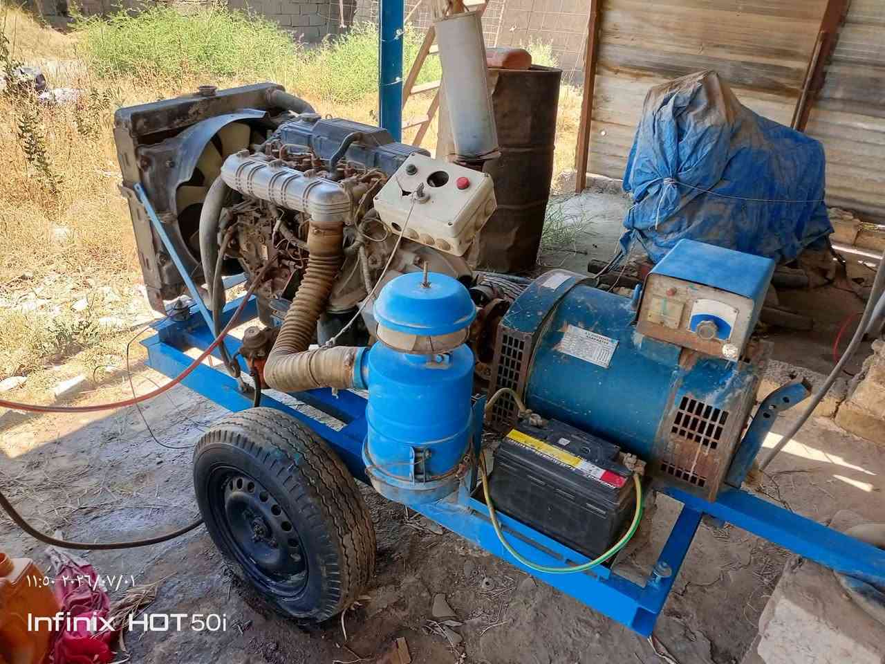 السلام عليكم
مولد كيا محرك 3000 مكفول لا تبخير ولا تنقيص 
راس توليد 30 kv
تجي تفحص وتحمل عليها 
السعر اتصل أو راسلني خاص 
المكان بغداد المحمودية 
للاستفسار 
***********
