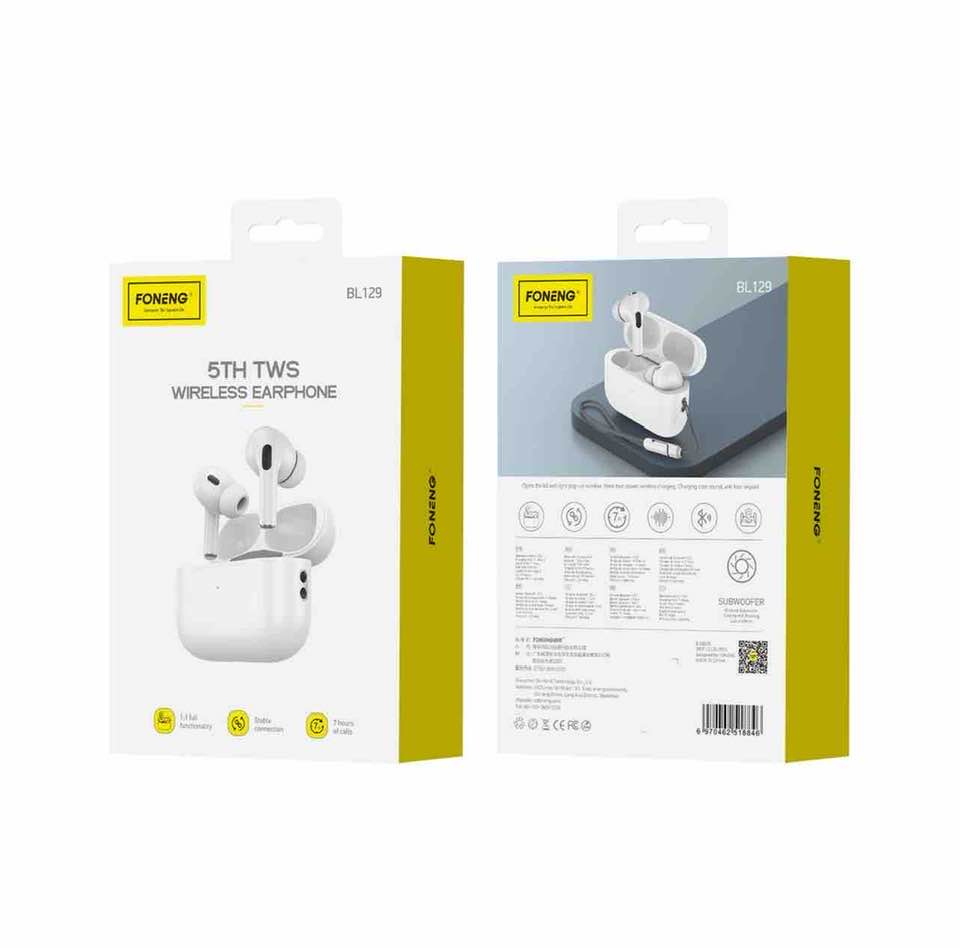 سماعات BL129 TWS - جودة لا تضاهى بتصميم أنيق! استمتع بتجربة صوت استثنائية مع سماعات BL129 التي تجمع بين أحدث التقنيات وتصميم مريح يلبي جميع احتياجاتك اليومية! ✨ لماذا تعتبر BL129 الأفضل في فئتها؟ 🎵 أداء صوتي متميز &middot; شريحة JL6973 المتطورة - أداء مستقر وجودة صوت فائقة &middot; تقنية TWS متطورة - مزامنة فورية بين السماعتين &middot; دعم بروتوكولات صوت متعددة - توافق مع جميع الأجهزة 🔋 بطارية تدوم طويلاً &middot; 7 ساعات متواصلة من الاستماع بكل شحنة &middot; 15 ساعة إضافية مع علبة الشحن - إجمالي 22 ساعة &middot; شحن سريع بالبرق - ساعة واحدة تشحن السماعات بالكامل ⚡ تقنيات متطورة وسهولة استخدام &middot; بلوتوث 5.3 - اتصال مستقر على بعد 10 أمتار &middot; شحن سريع - ساعتان لشحن العلبة بالكامل &middot; تصميم مدمج - يناسب الأذن بشكل مريح وآمن 🎯 تصميم عملي وأنيق &middot; بطارية مزدوجة - 35mAh في السماعات، 230mAh في العلبة &middot; شحن فعال - Li-ion 3.7V لتوفير طاقة مثالي &middot; حجم مضغوط - سهل الحمل والاستخدام anywhere 🌟 الفئات المستفيدة: ✅ الرياضيون - للتمارين اليومية والأنشطة ✅ الطلاب - للمحاضرات والمذاكرة ✅ الموظفون - للعمل عن بُعد والمكالمات ✅ المسافرون - للرحلات والنزهات ✅ محبو الموسيقى - لجودة صوت استثنائية يومياً** --- 💎 المميزات الرئيسية: ✓ بلوتوث 5.3 متطور - استقرار وكفاءة فائقة ✓ بطارية 22 ساعة إجمالية - طاقة تدوم طوال اليوم ✓ شحن سريع بالبرق - عملي وسريع ✓ تقنية TWS متكاملة - أداء متميز ✓ تصميم مريح ومدمج - للاستخدام اليومي الطويل --- كلمات مفتاحية للترويج: #سماعات_بلوتوث #TWS #سماعات_لاسلكية #BL129 #جودة_صوت #سماعات_رياضية #هدايا_تقنية #تكنولوجيا #أجهزة_ذكية #سماعات_أذن ---استمتع بحرية الحركة وجودة الصوت مع BL129 - رفيقك المثالي طوال اليوم! 🎶✨السعر 25 الف مع التوصيل 
***********
